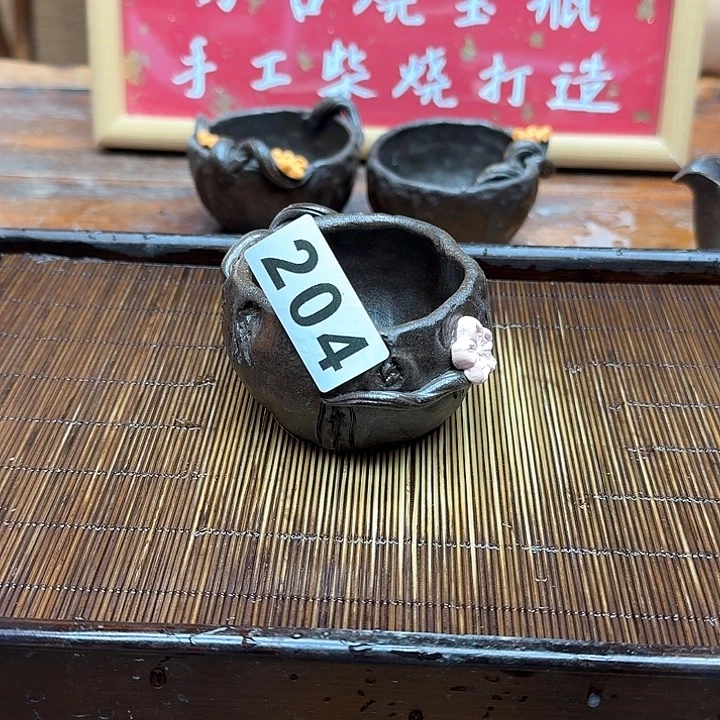 纯手工制作粗陶茶具