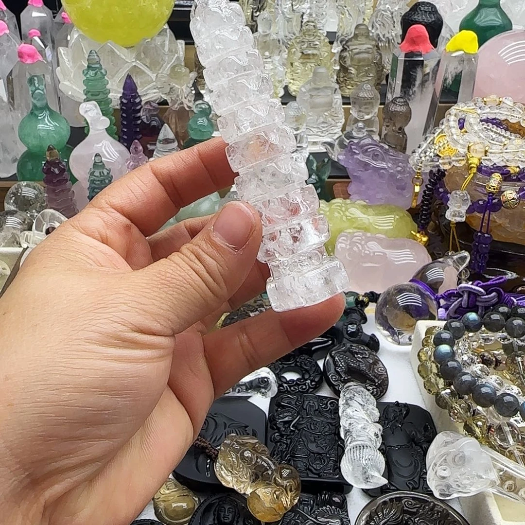 水晶车挂未镶嵌摆件