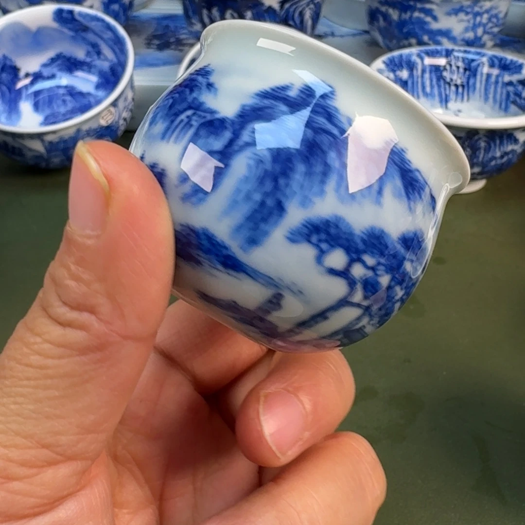 陶瓷景德镇纯手绘茶具圆圆252