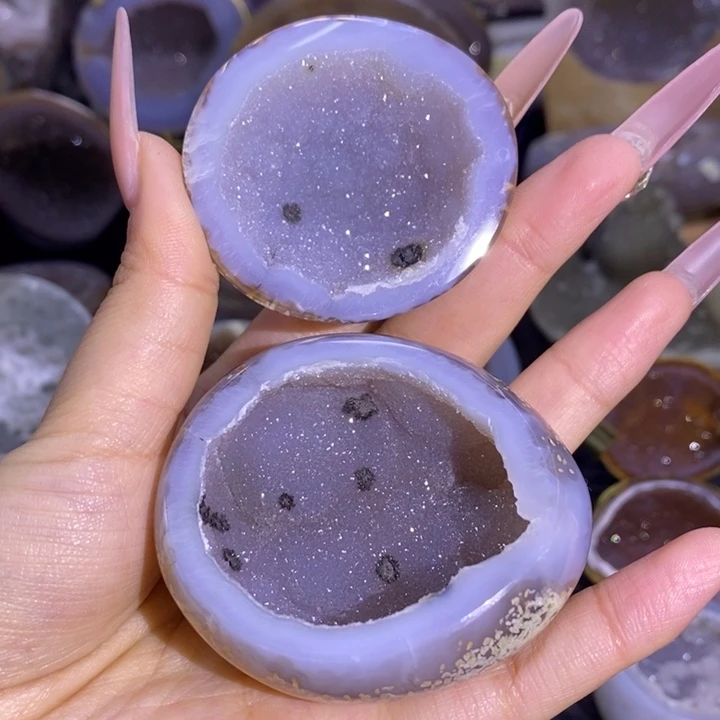 未镶嵌珠宝半成品水晶紫软啵啵盆