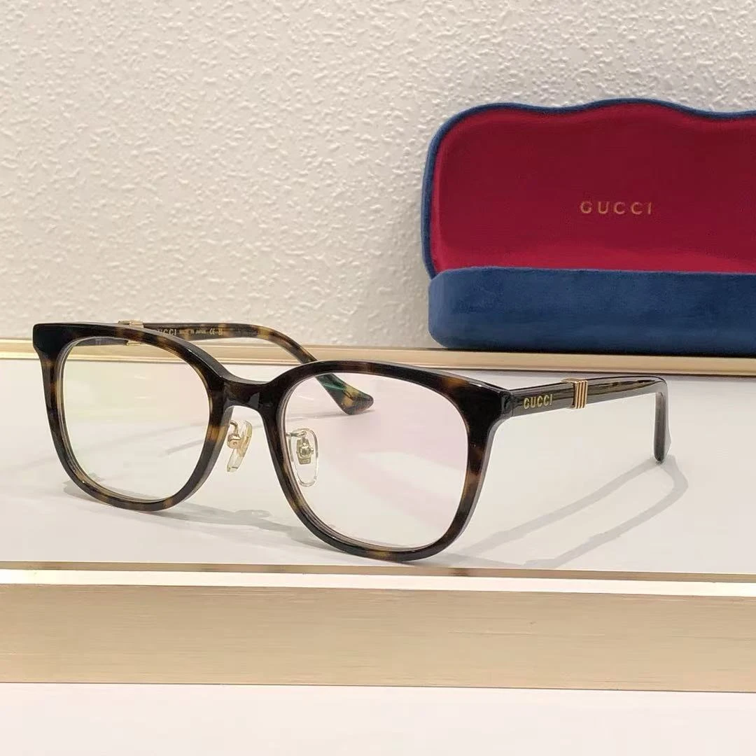 GG新款眼镜架柔和圆形素颜百搭光学近视眼镜框女