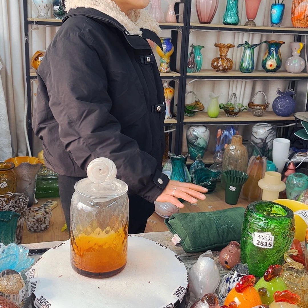 罐家悦琉璃工艺品不完美