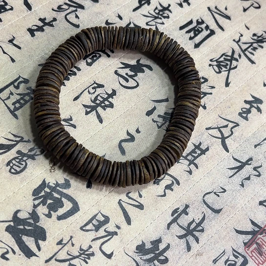 沉香碎屑沉香XY-1012虫漏片珠单圈 随行多性发一