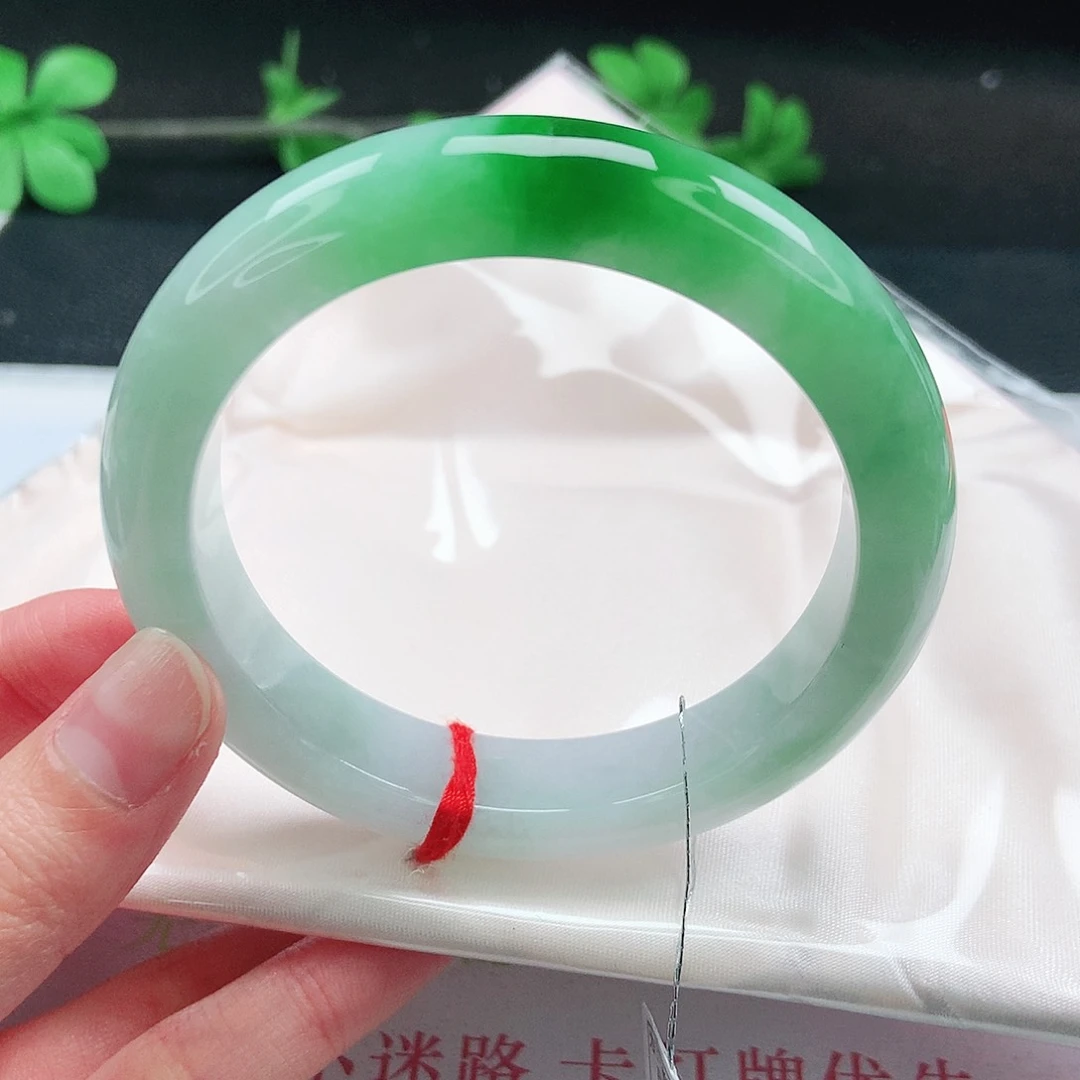 未镶嵌手镯翡翠58圈