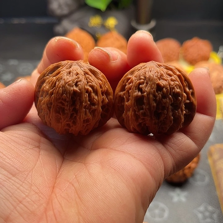 把件桃核小密纹边37肚36