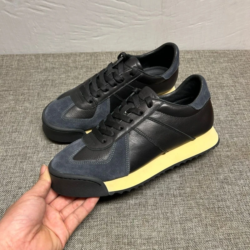 断码鞋男真皮时尚百搭休闲鞋男阿甘鞋