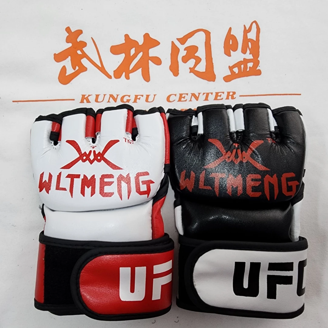 武林同盟UFC儿童成人男女搏击拳击手套半指训练散打格斗泰拳拳套