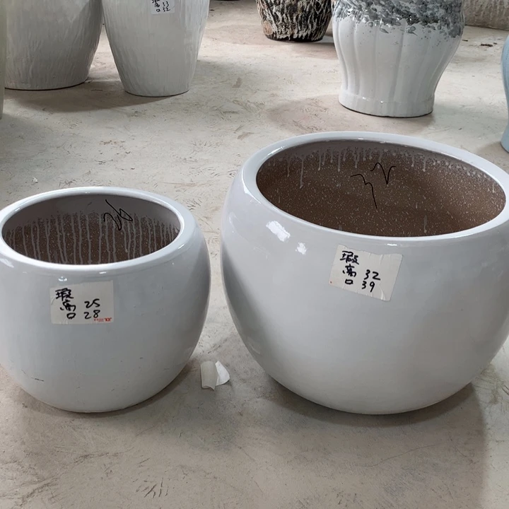 【闪购商品】红陶高温陶瓷花盆默认瑕疵