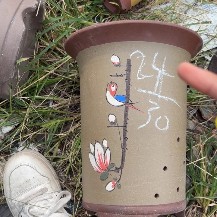 紫砂茶杯紫砂的花