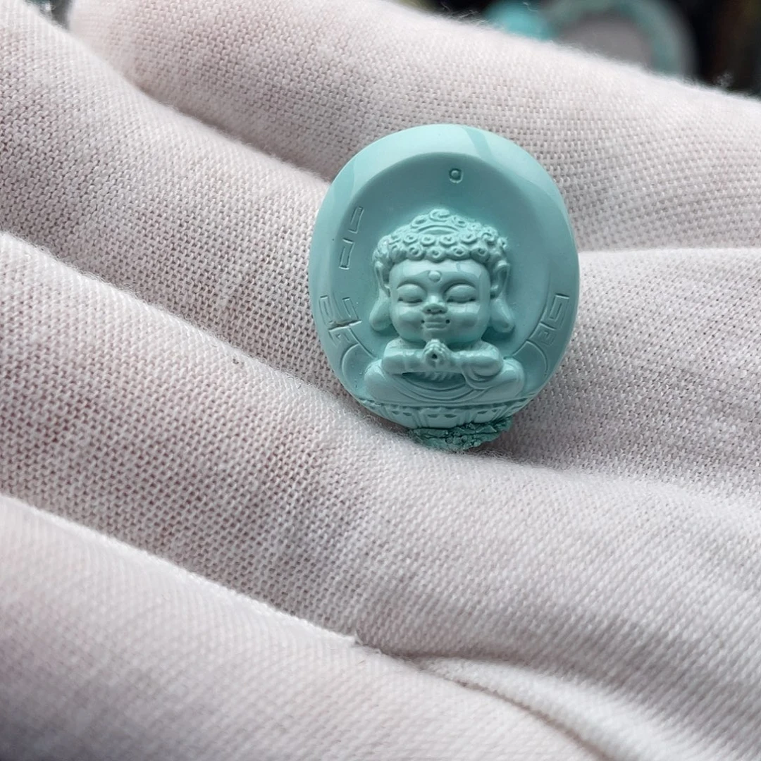 绿松石未镶嵌颈饰