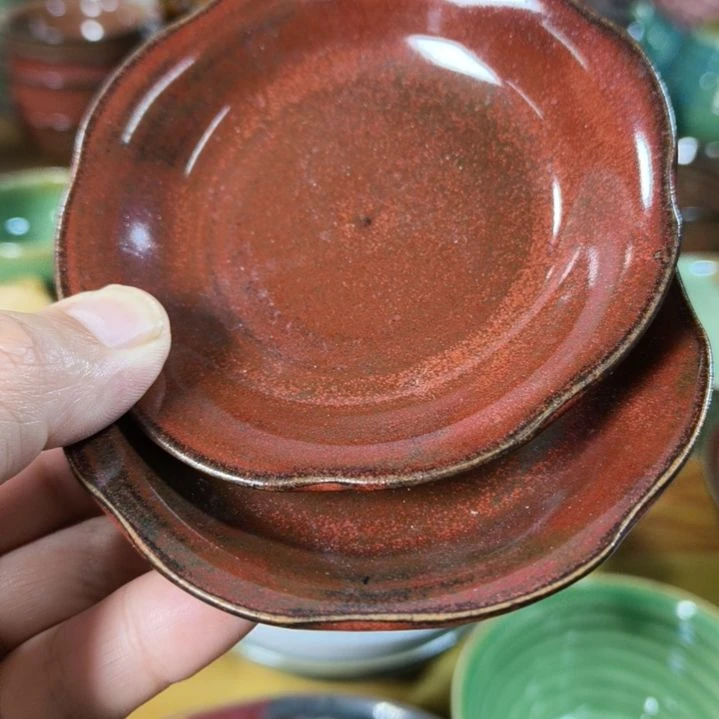 盘磁州窑五厂盘碗壶杯