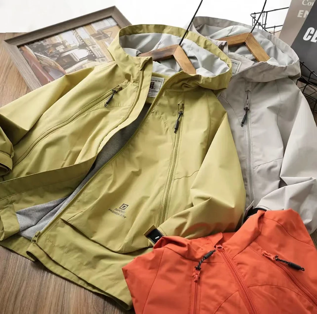 【三防冲锋衣】春秋男童2025新款洋气中大童男孩秋装连帽潮