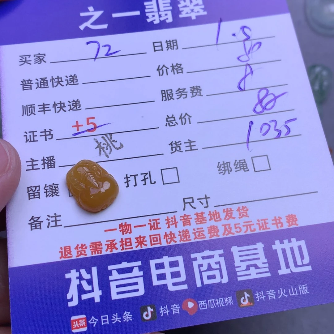 颈饰未镶嵌翡翠7****叶