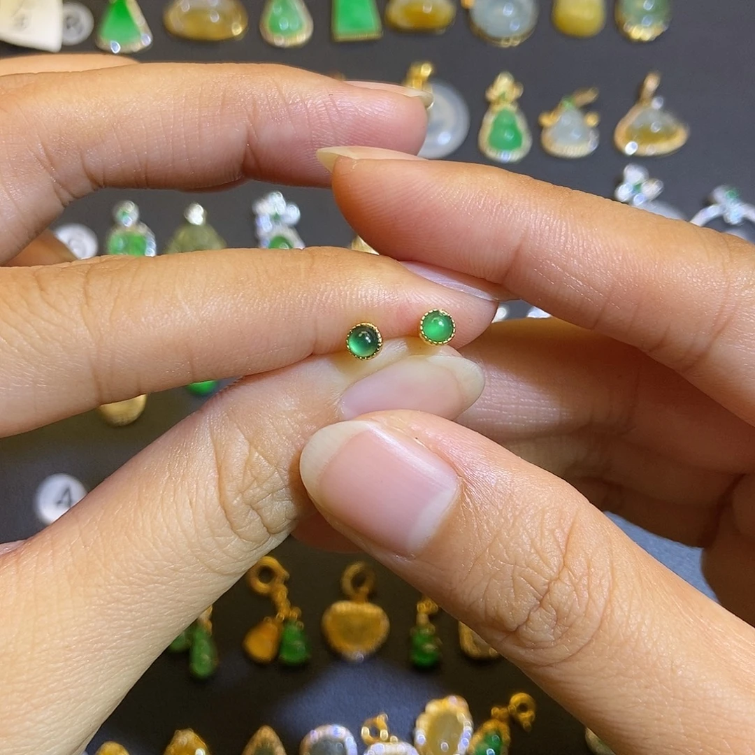翡翠银S925镶嵌吊坠(不含链)