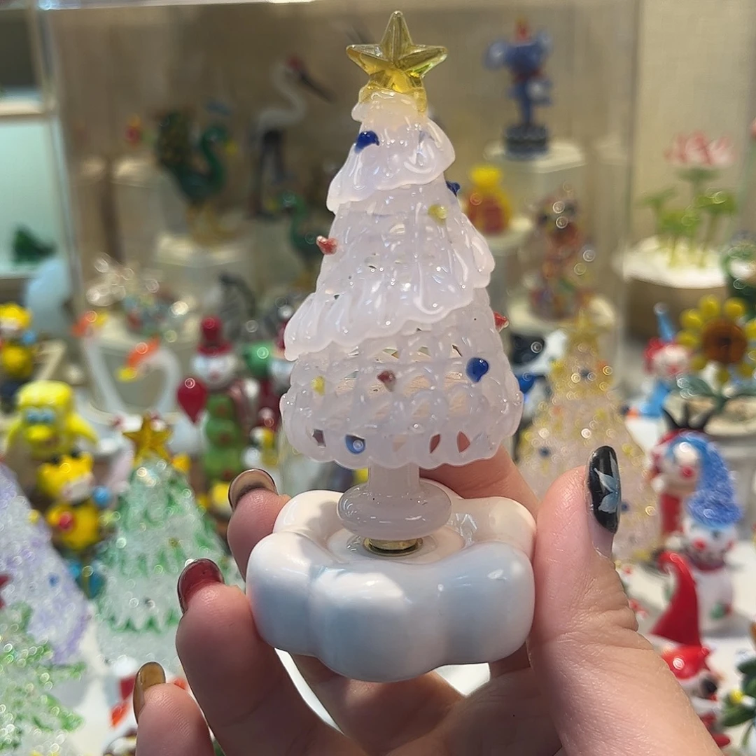 琉璃手工艺品旋转中号