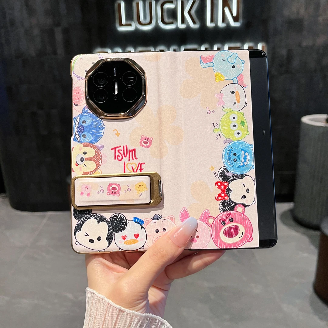 迪士尼适用华为matex6折叠屏手机壳新款翻盖全包防摔x5卡通保护套