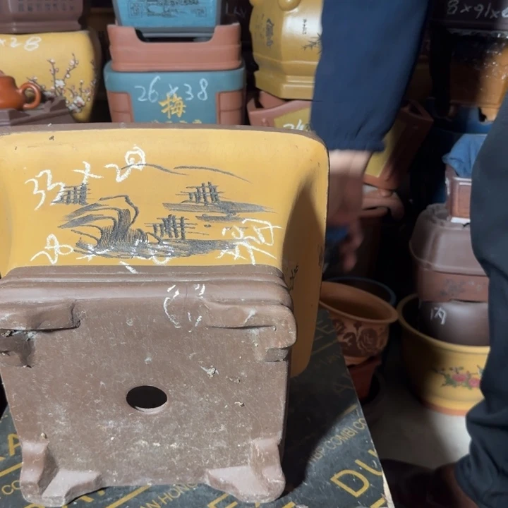 花盆紫砂紫砂花盆瑕疵