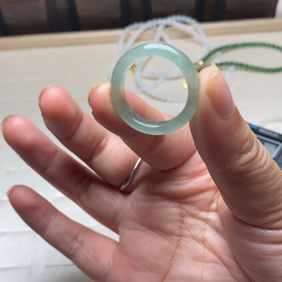 定制翡翠未镶嵌戒圈18.5