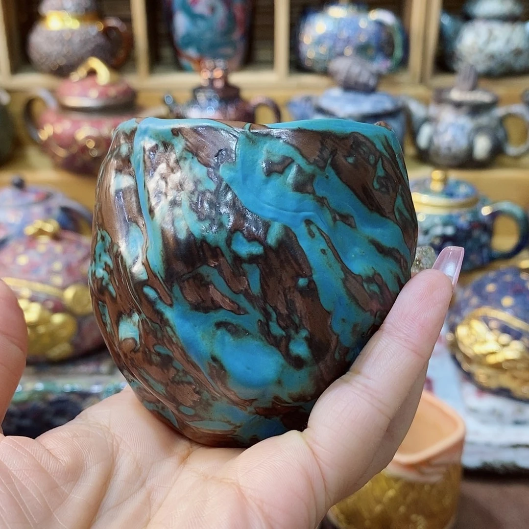 粗陶柴烧志野茶器