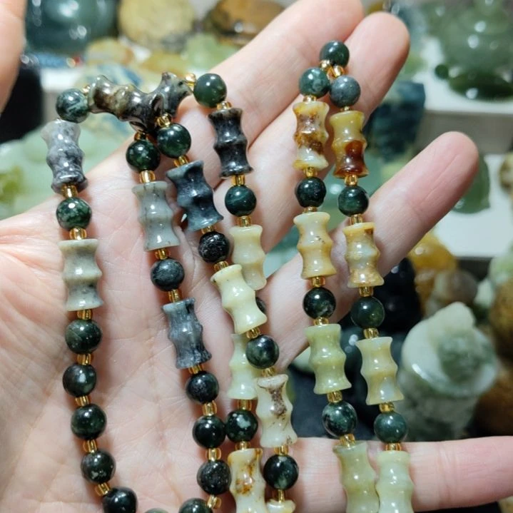 岫玉未镶嵌链子链子