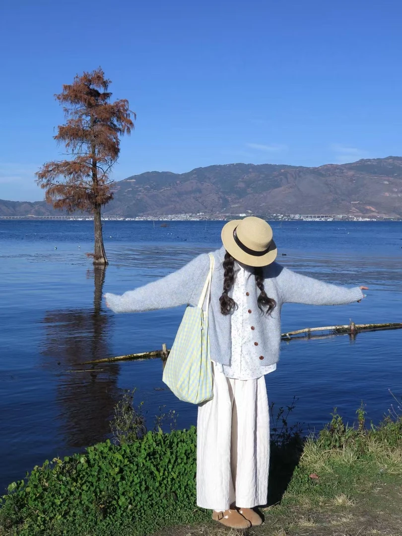 2026秋冬新款甜美温柔风长袖圆领针织开衫女软糯别致上衣半身裙