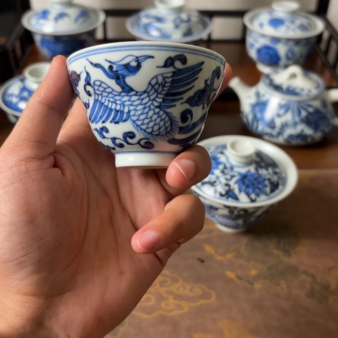 摆件景德镇手绘茶器