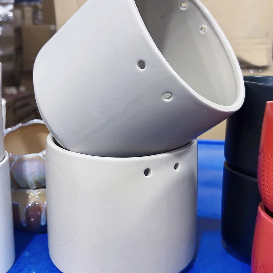 有孔外贸尾单陶瓷花盆凑单10米包邮