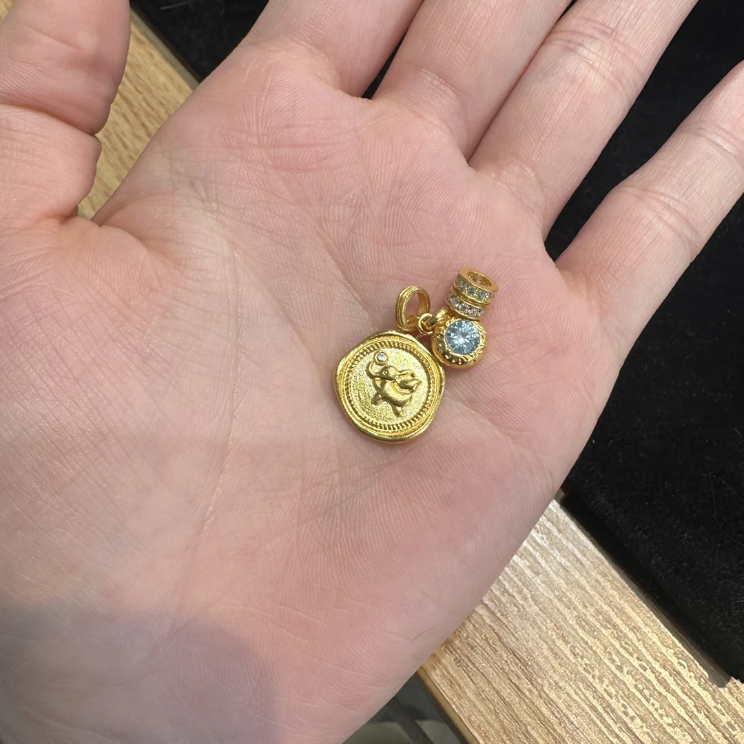 足金999 黄金5G工艺 吊坠