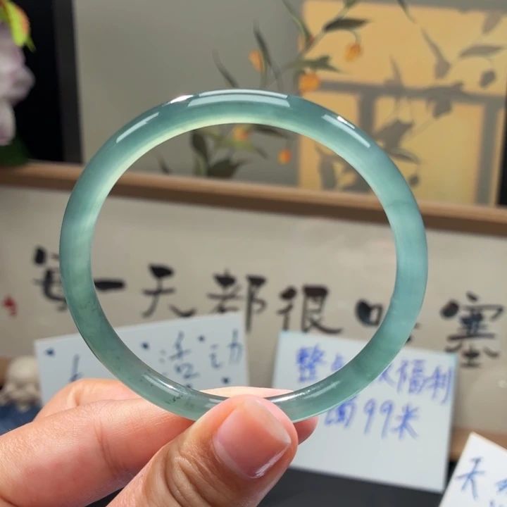 未镶嵌手镯翡翠冰胶底冰晴