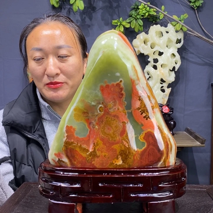 石材伊朗古青石摆件