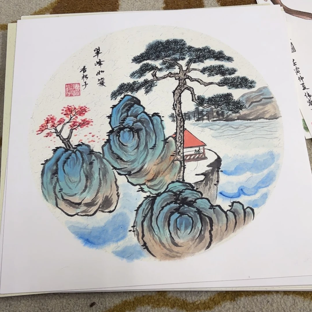 国画国画老师作品刘