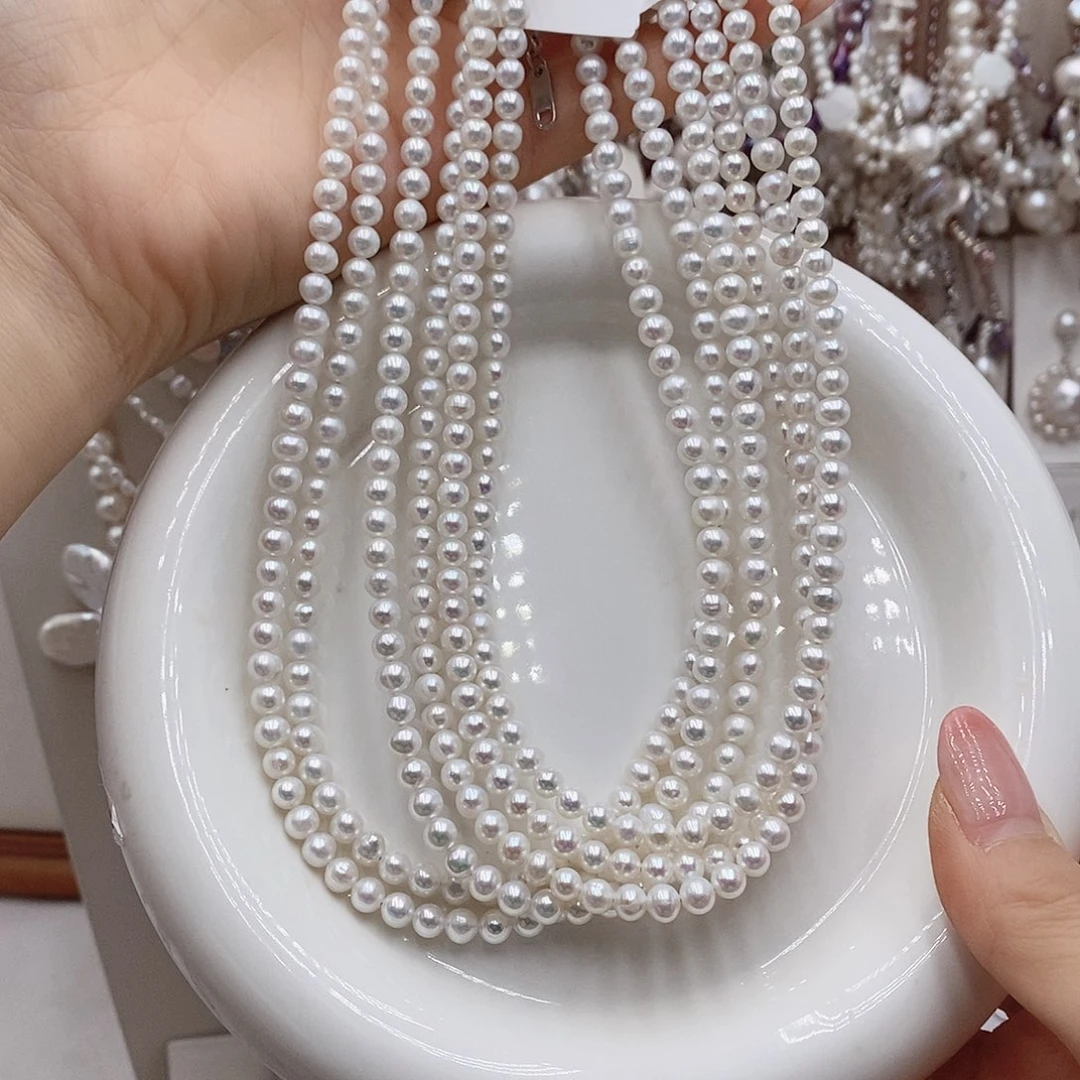 银S925镶嵌耳饰淡水珍珠