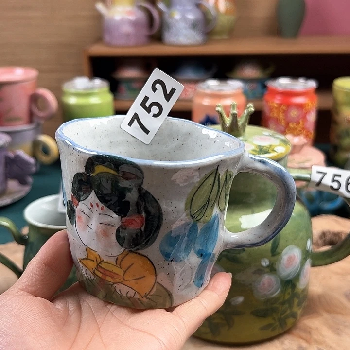 杯景德镇陶瓷手绘作品752