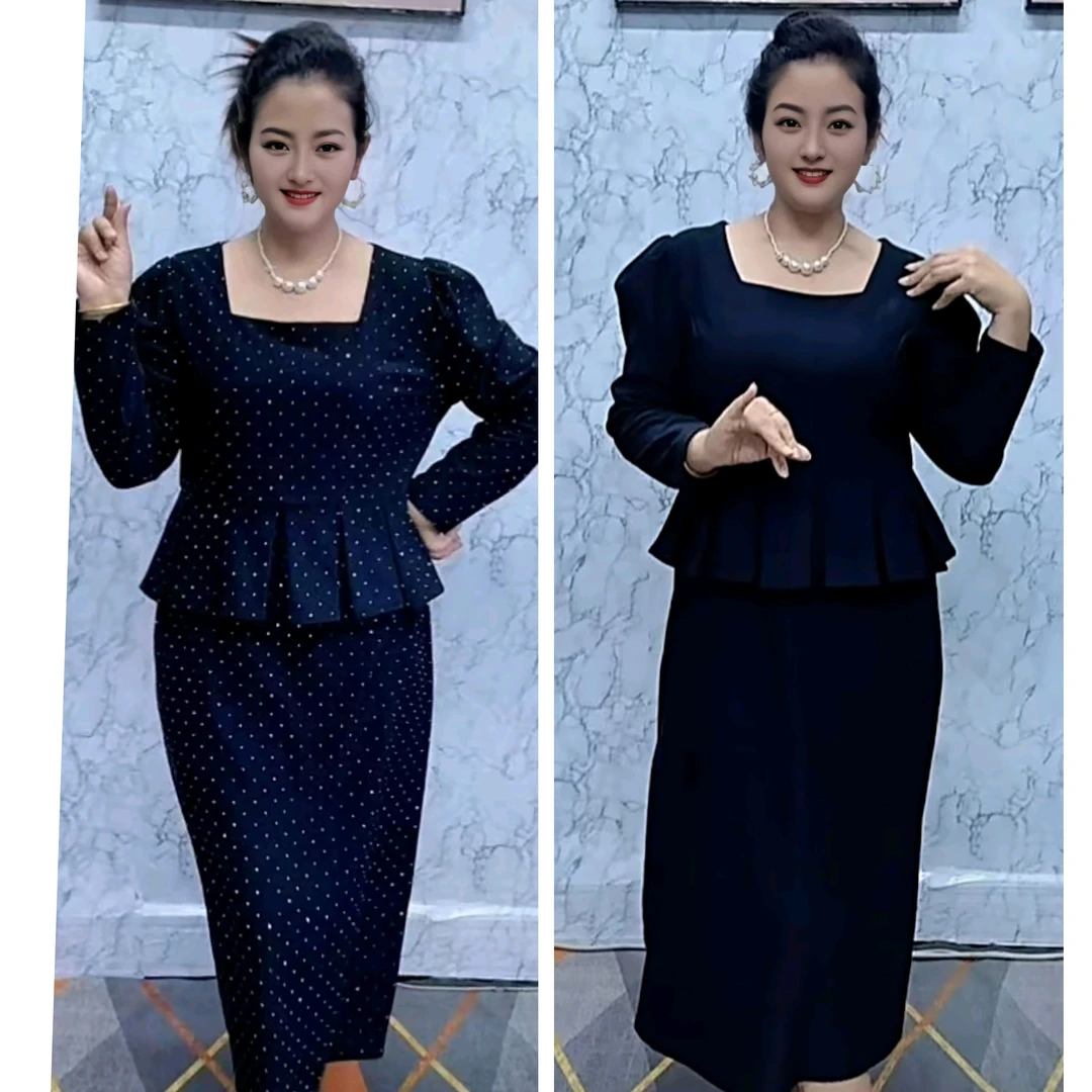 时尚方领爆闪设计感小香风黑色百搭气质连衣裙