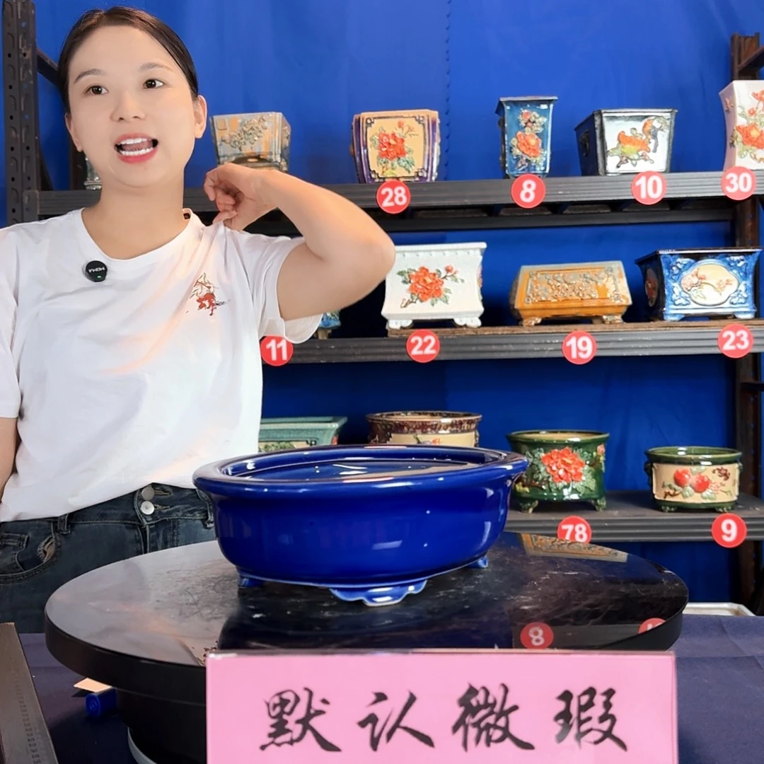 589宝蓝微瑕外口长25内深6