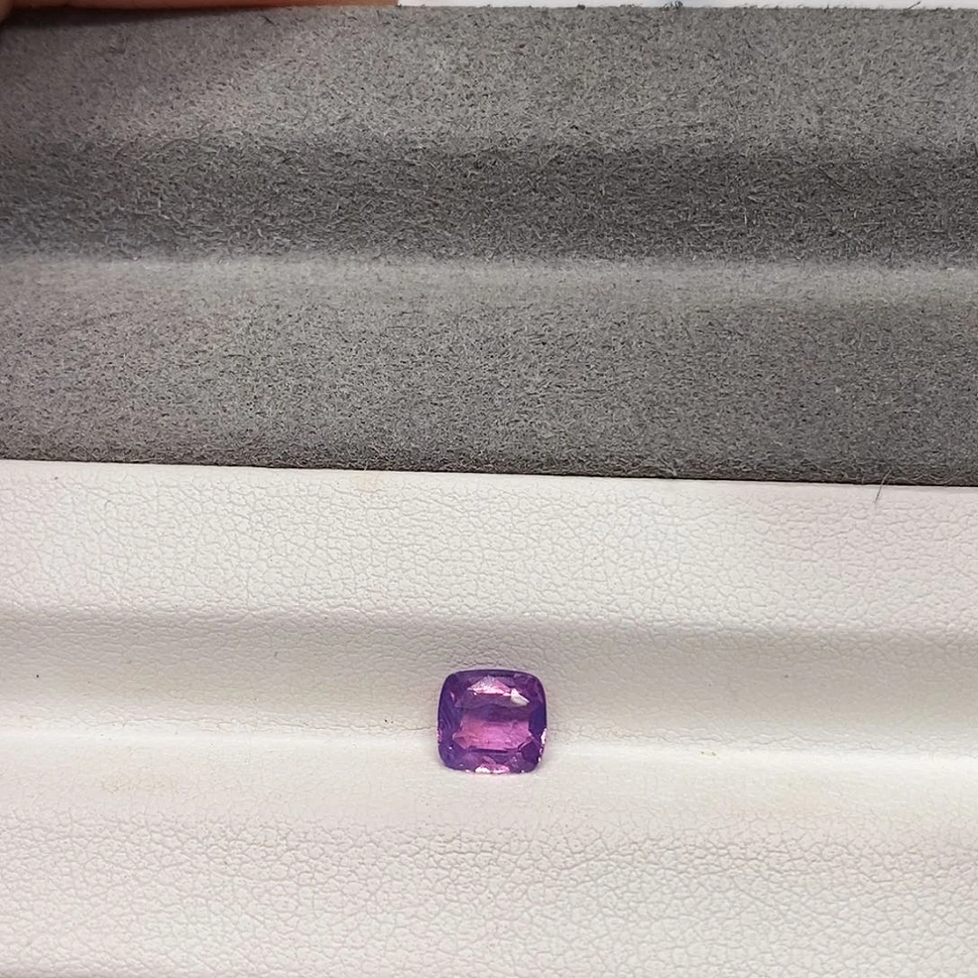 蓝宝石裸石1.19克拉天然无烧紫蓝宝