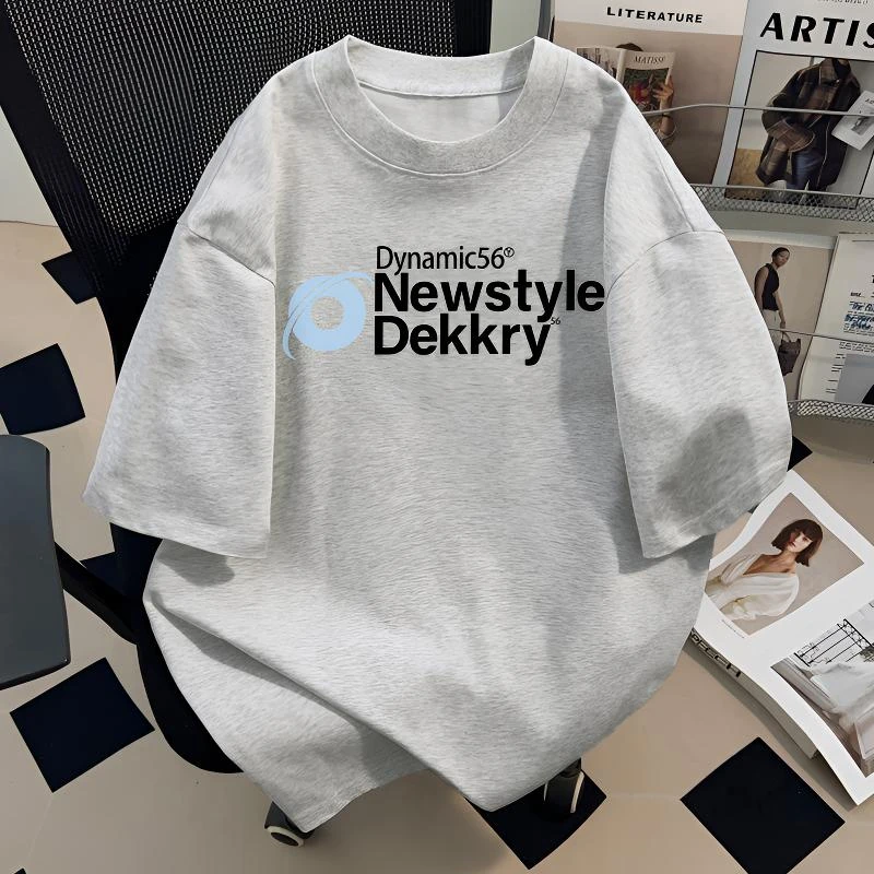 jtrt潮牌美式高街字母印花夏季纯棉短袖t恤男女小众百搭圆领上衣