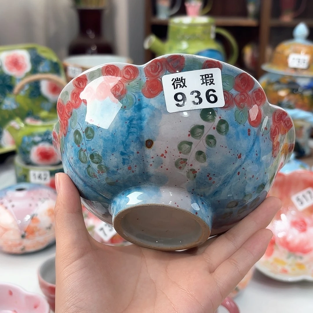 景德镇手绘高温釉下彩陶瓷茶具