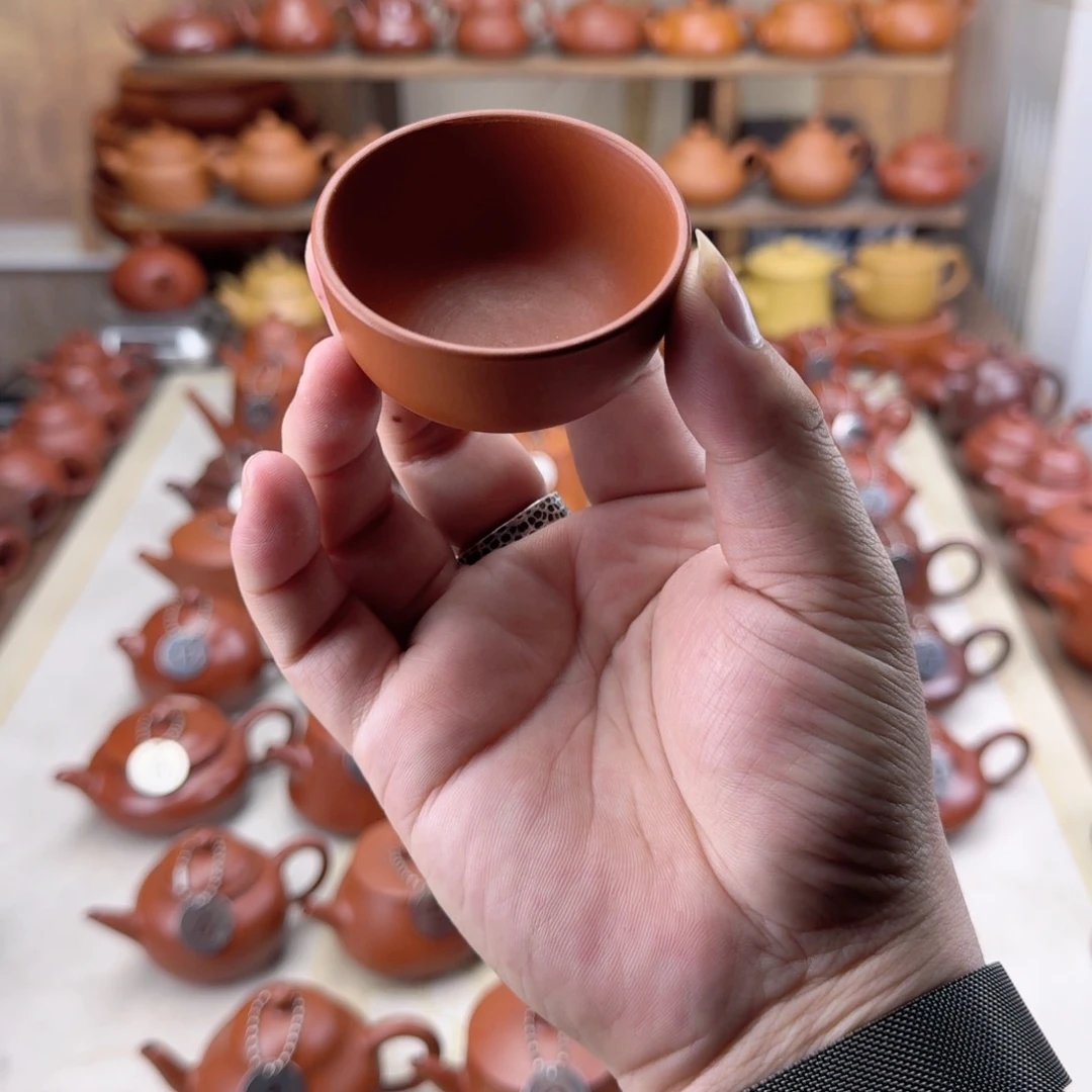 紫砂茶壶盈**饰10个50cc朱泥大杯