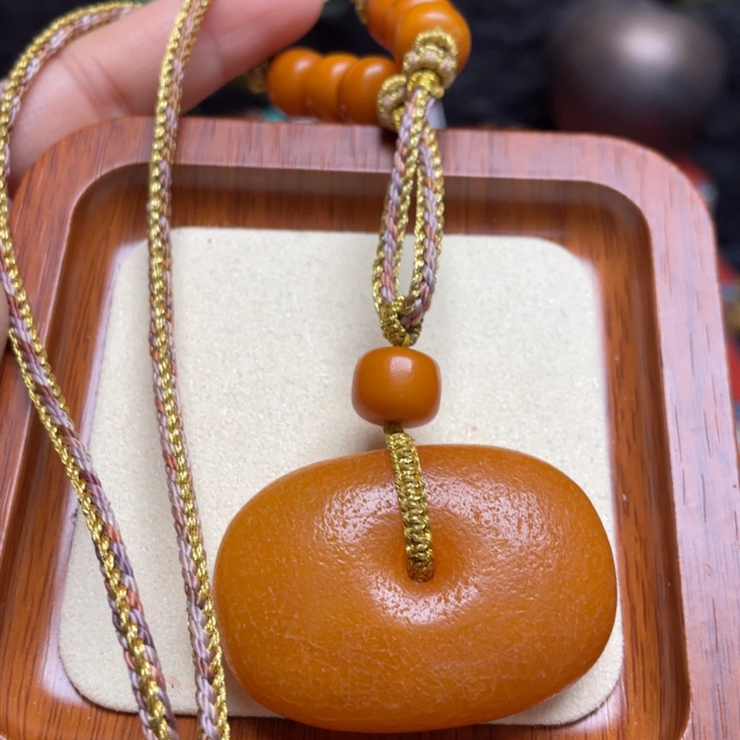 蜜蜡未镶嵌颈饰项链