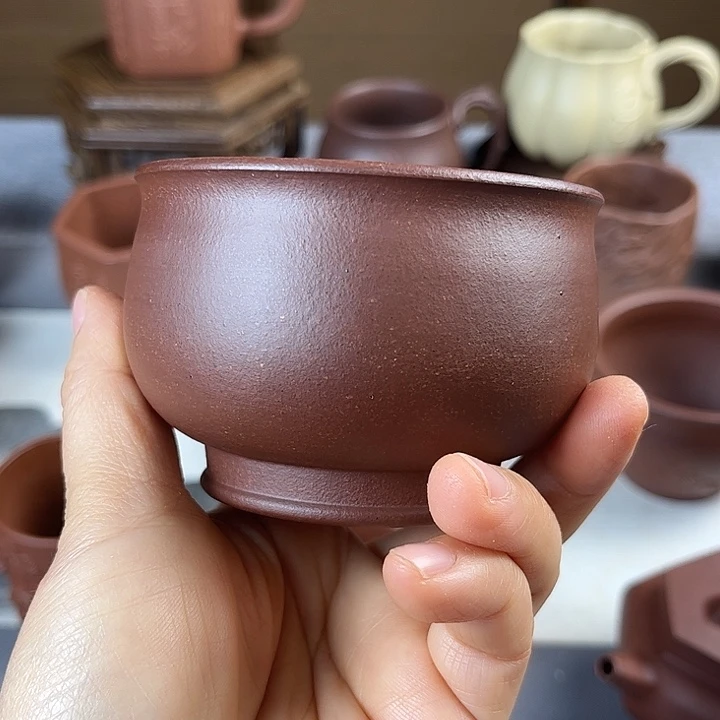 用***1紫砂茶杯全手主人杯容量160
