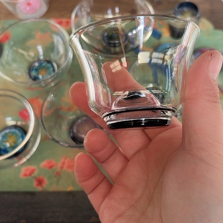 玻璃手工艺品玻璃茶器清杯黑星空