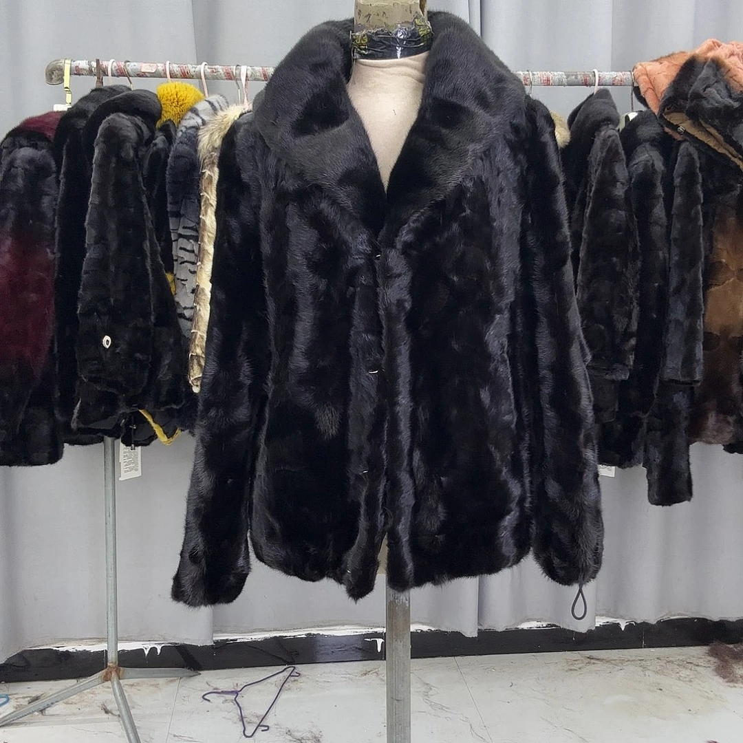 水貂拼貂真皮真毛