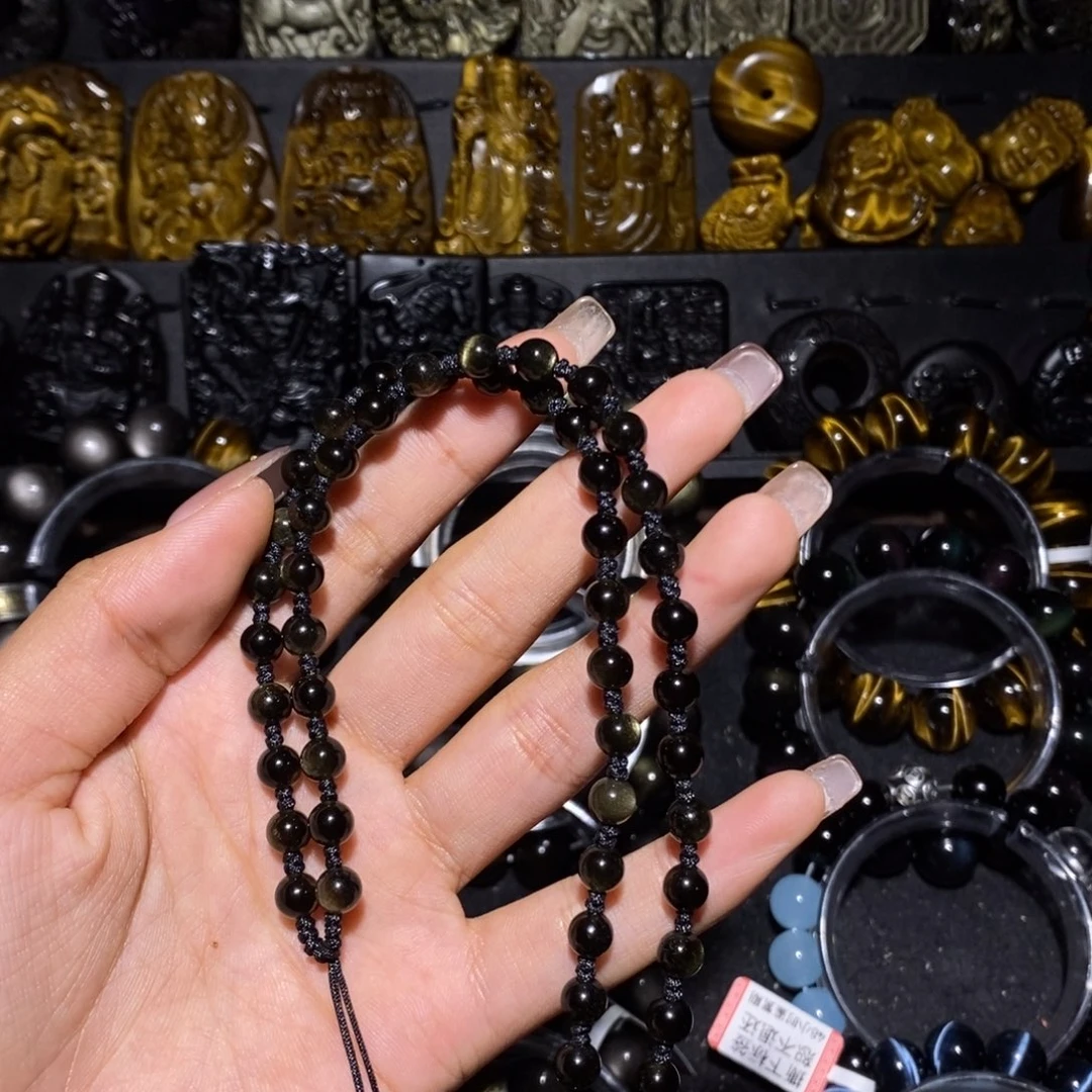 未镶嵌黑曜岩珠宝奇石B****g