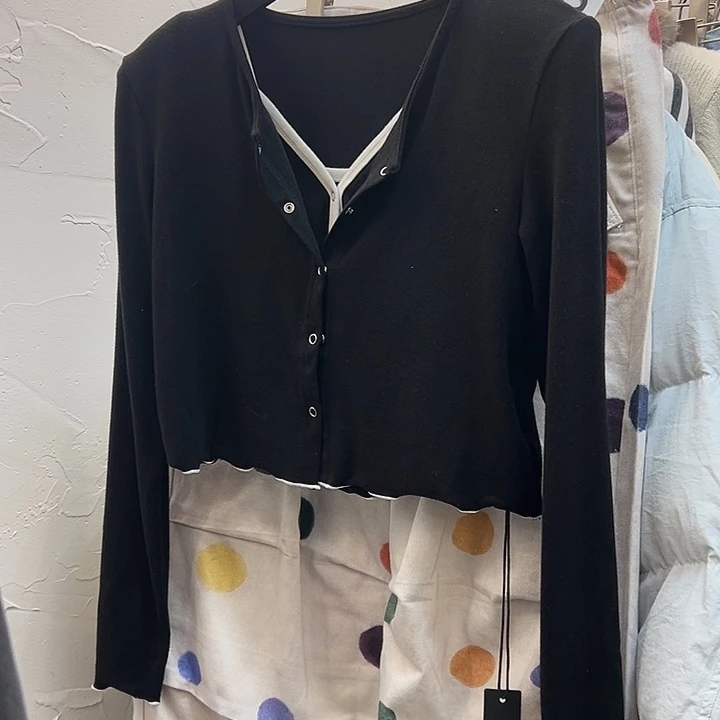 今天新款 黑色两件套