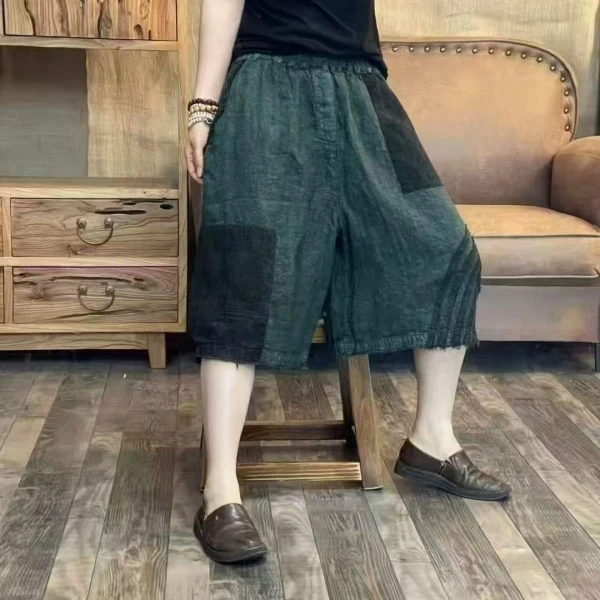 R6940夏季新款六分裤时尚百搭女裤（裤长61 臀围135）