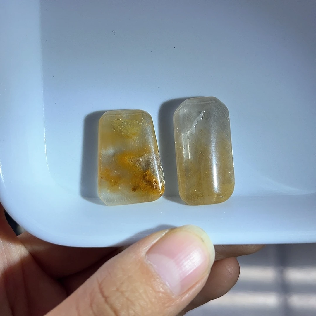 珠宝半成品未镶嵌水晶95兔毛金发无事牌