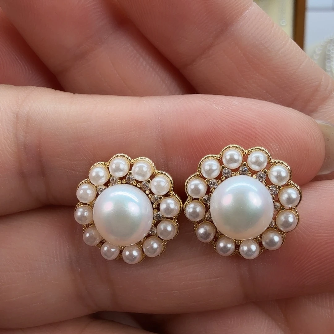 耳饰未镶嵌淡水珍珠