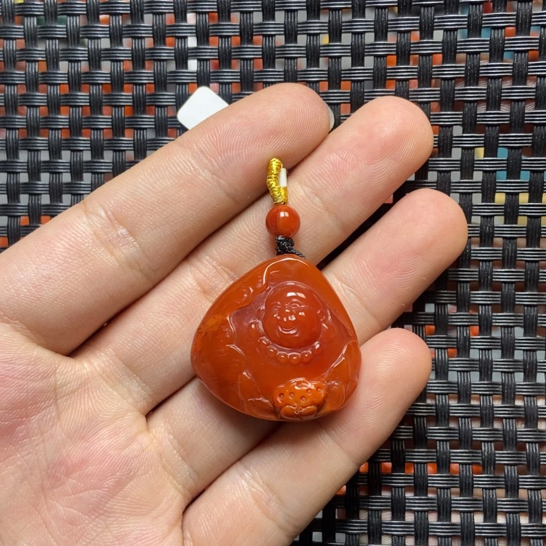 南红玛瑙未镶嵌吊坠(不含链)