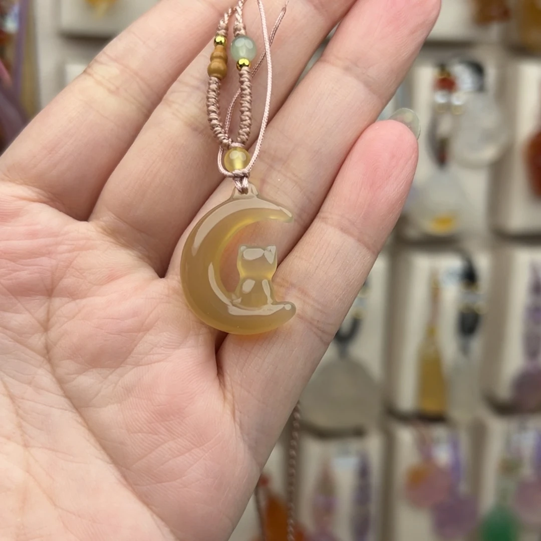 巴***仙玛瑙/玉髓未镶嵌吊坠(赠链)